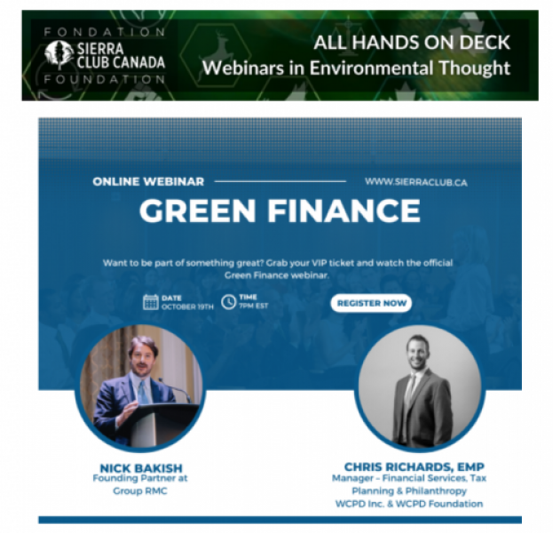 Green Finance - Online webinar.